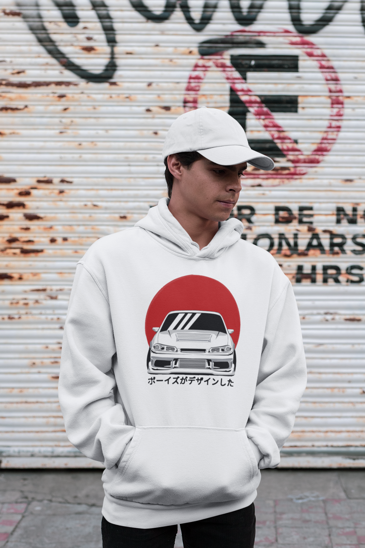 White Japanese Style S15 Hoodie (JDM)