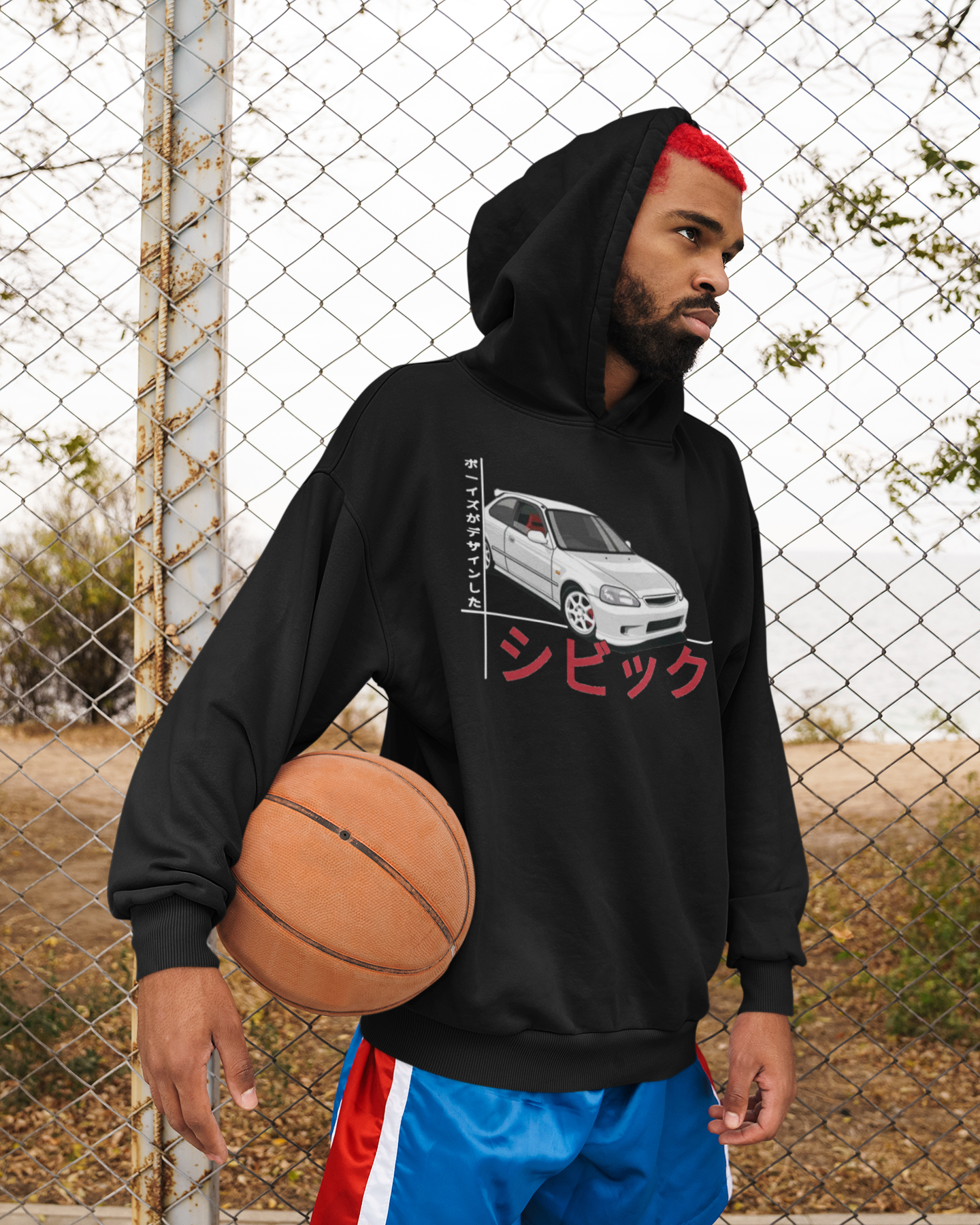 Black Japanese Style Civic Hoodie (JDM)