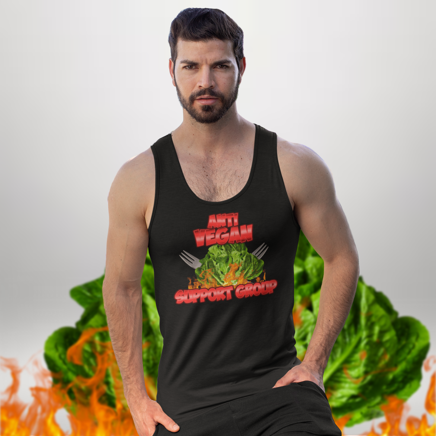 Anti Vegan Support Group Tank