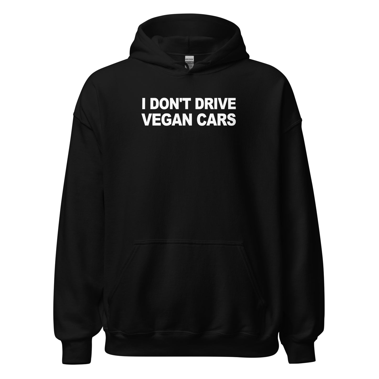 I Don't Drive Vegan Cars Simplistic Hoodie