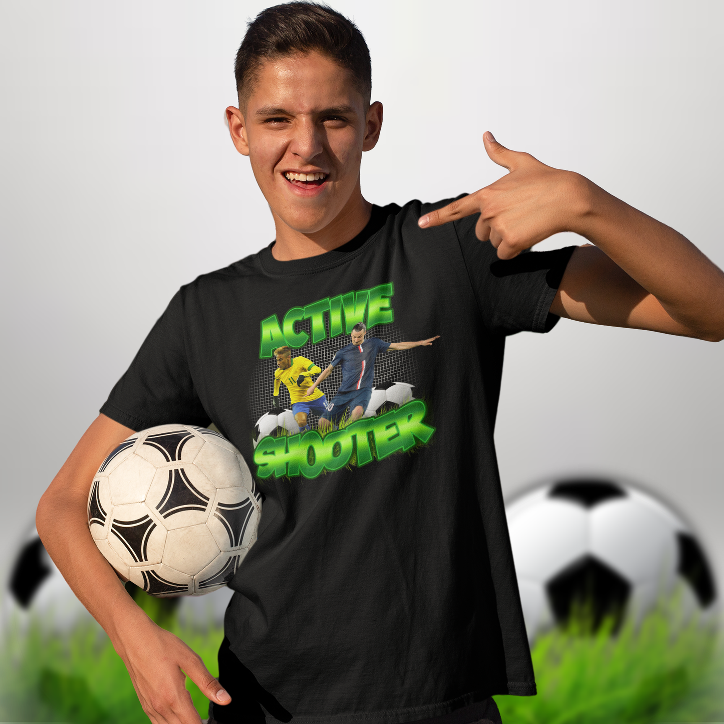 Active Shooter Soccer Tee